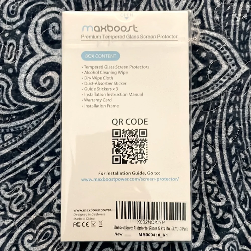 Iphone 12 Pro Max Maxboost Tempered Glass Screen Protectors